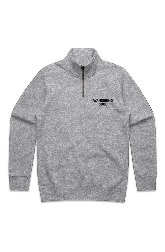 MENS STENCIL HALF ZIP