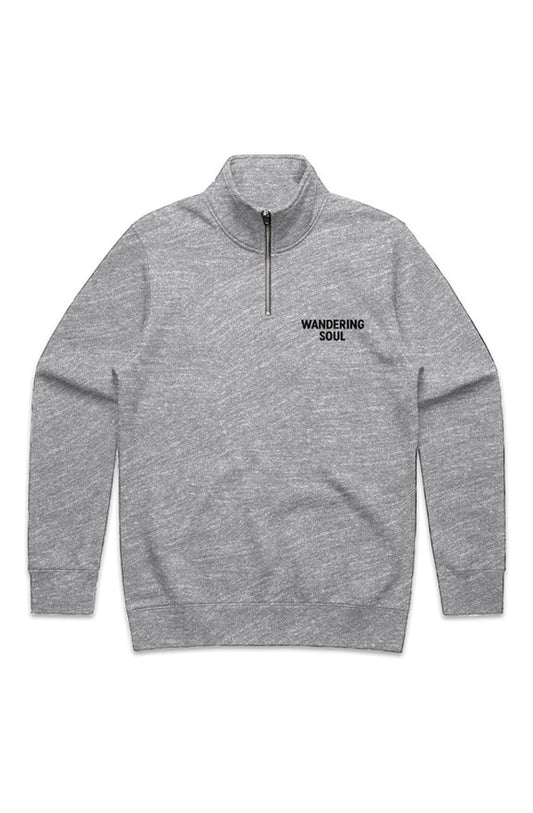 MENS STENCIL HALF ZIP
