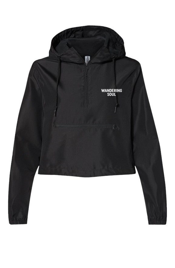 Lightweight Pullover Crop Windbreaker