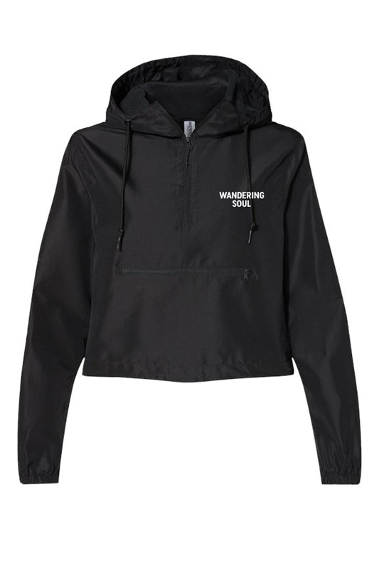 Lightweight Pullover Crop Windbreaker
